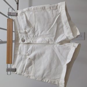 American Eagle White Denim Shorts